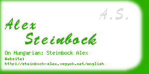 alex steinbock business card